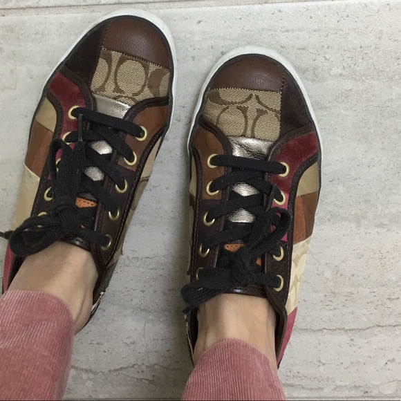 Coach Patchwork Leather sneakers, 6 - Picture 8 of 14